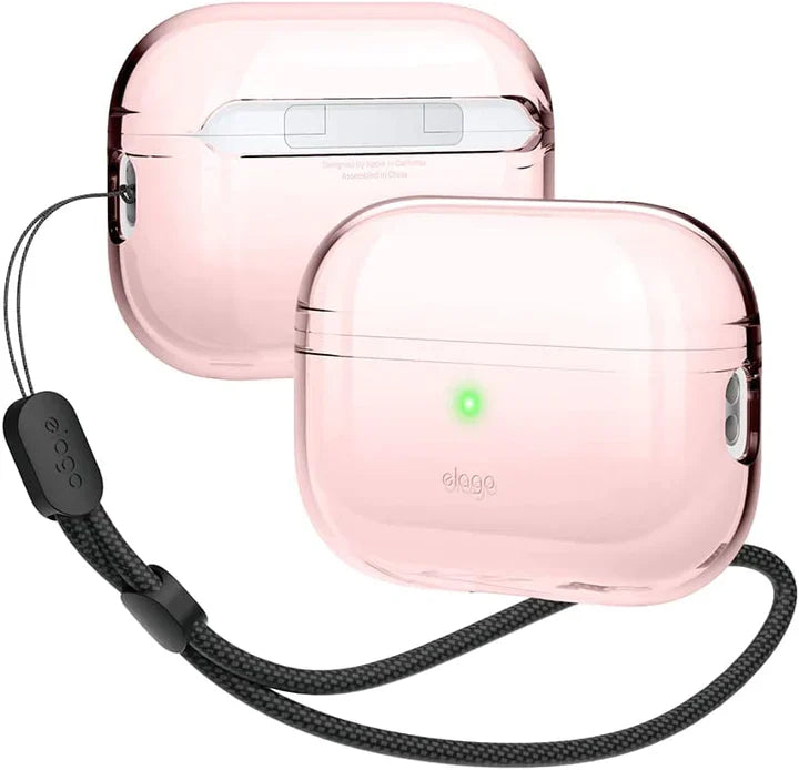 Elago AirPods Pro 2 Nylon Strap TPU Shell Case - etui z paskiem do AirPods Pro 2 różowe