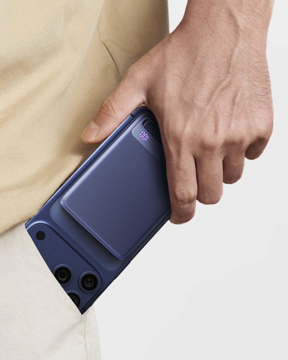 INIU Powerbank MagPro Slim - magnetyczny powerbank bezprzewodowy Qi 2.2 10 000mAh niebieski
