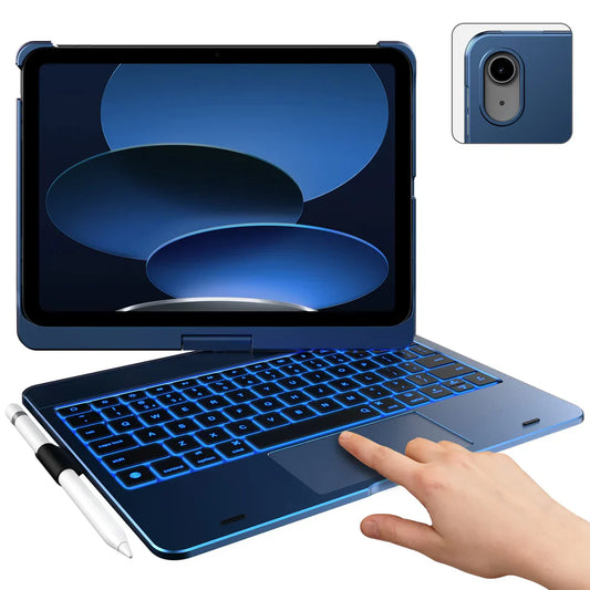 Typecase Flexbook Touch - etui z klawiaturą do iPad 10,9" 10 gen. (2022) 11" 11 gen. (2025) granatowe