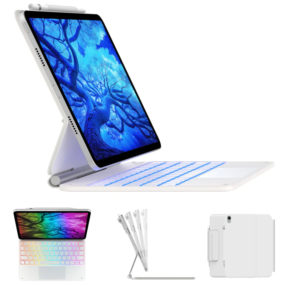 Typecase Edge - etui z klawiaturą do iPad 10,9" 10 gen. (2022) 11" 11 gen. (2025) białe