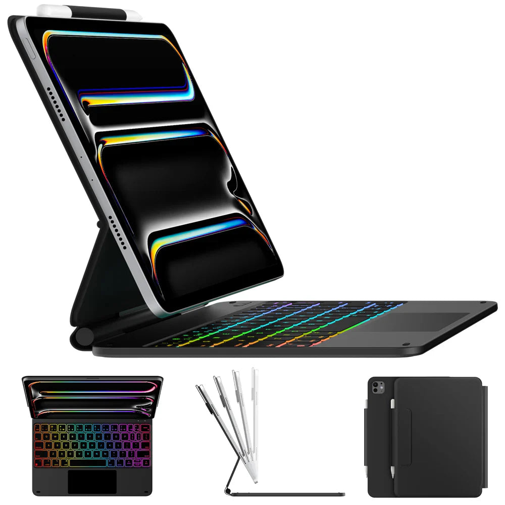 Typecase Edge - etui z klawiaturą do iPad Pro 11" 2024 2025 czarne