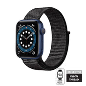 Crong Reflex Band - Pasek sportowy Apple Watch 44 45 46 49 mm czarny