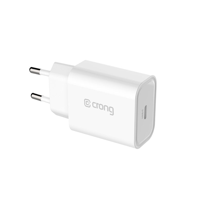 Ładowarka sieciowa Crong USB-C power delivery 20W biała