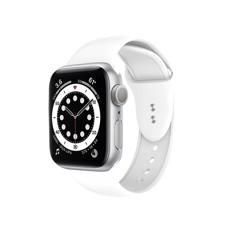 Crong Liquid - Pasek do Apple Watch 38 40 41mm biały