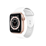 Crong Liquid - Pasek do Apple Watch 44 45 46 49 mm biały