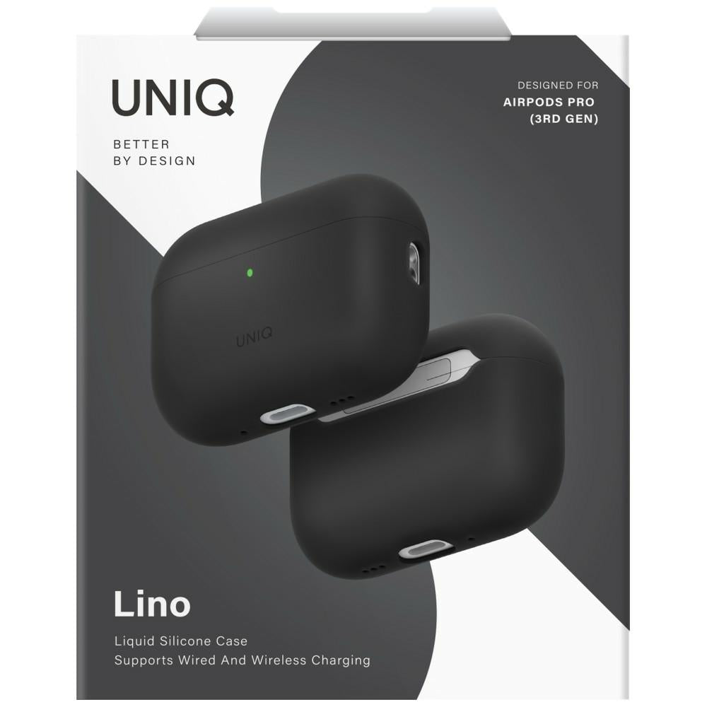 UNIQ Lino - etui silikonowe do AirPods Pro 3 czarne