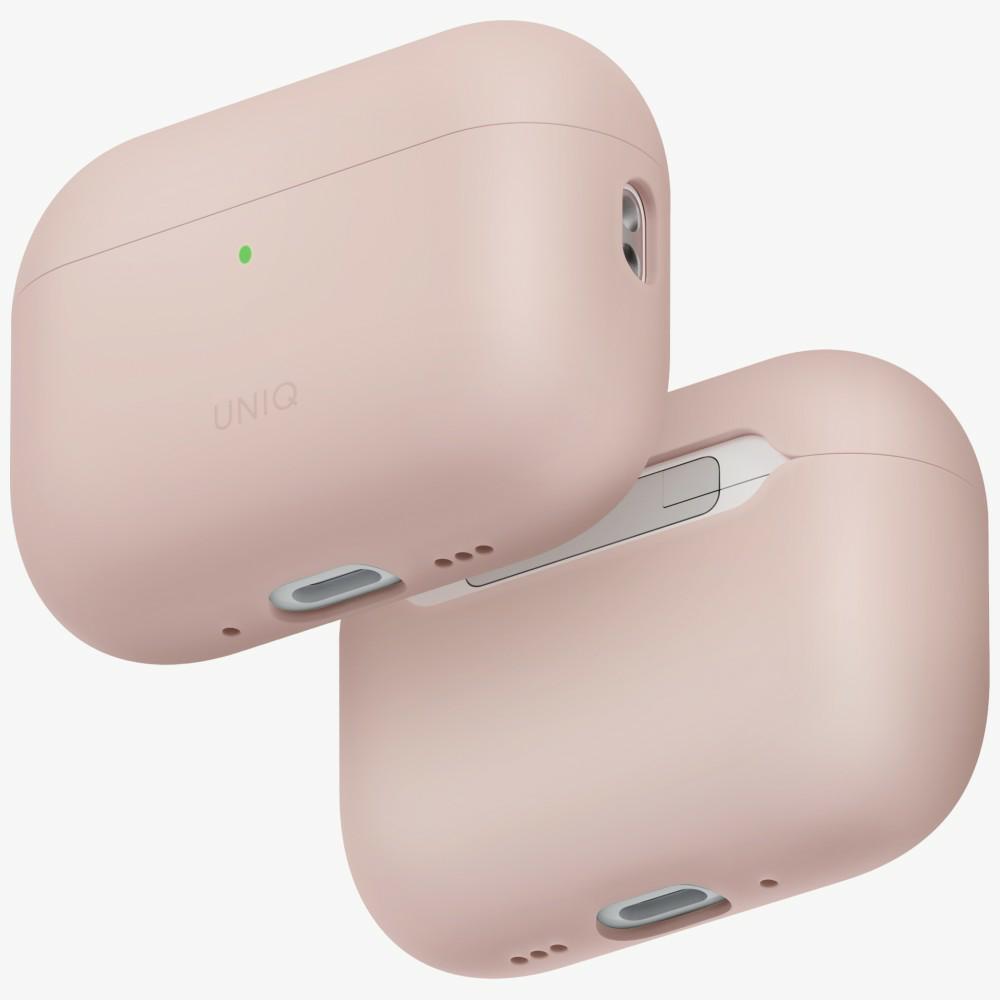 UNIQ Lino - etui silikonowe do AirPods Pro 3 różowe