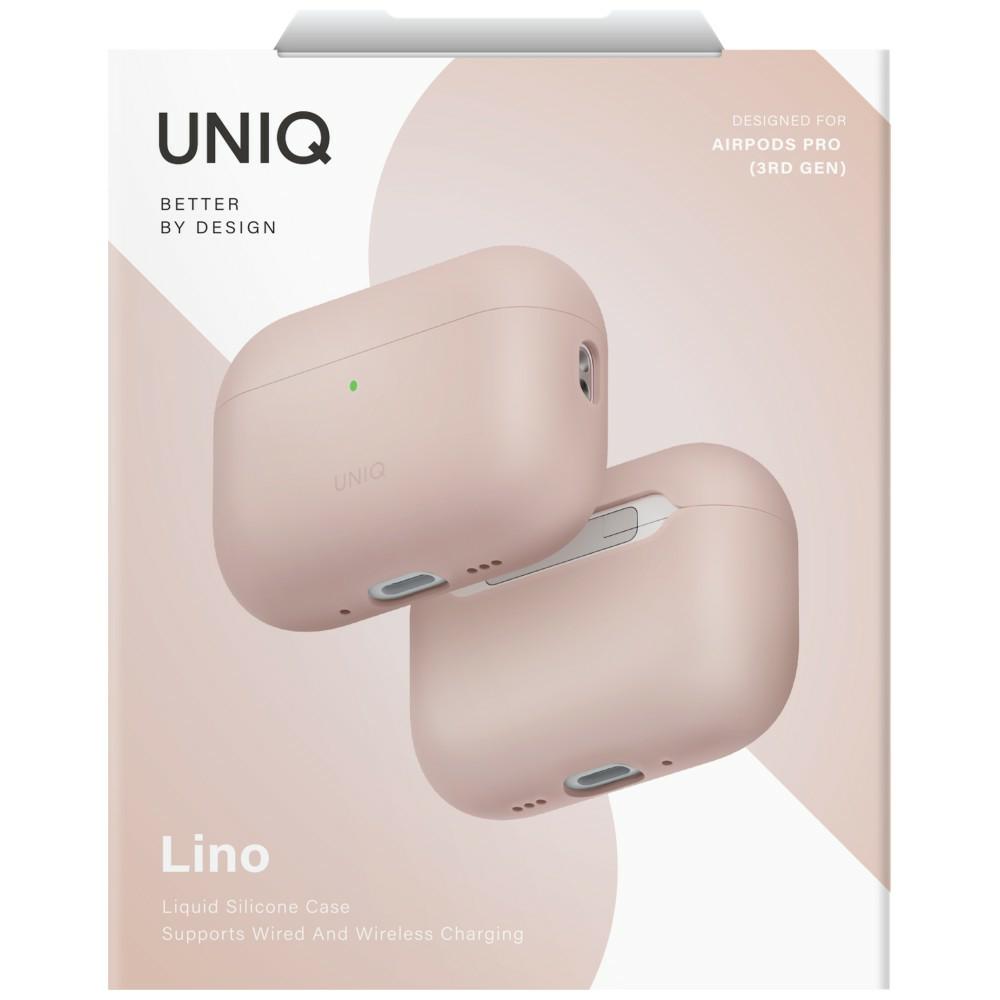UNIQ Lino - etui silikonowe do AirPods Pro 3 różowe