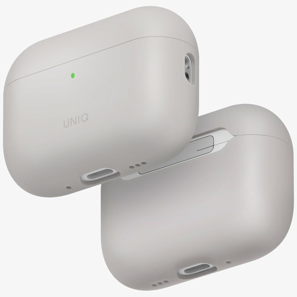 UNIQ Lino - etui silikonowe do AirPods Pro 3 beżowe