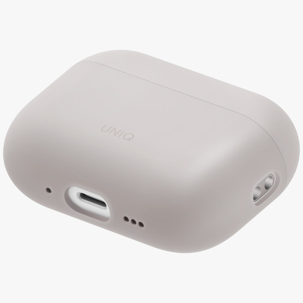 UNIQ Lino - etui silikonowe do AirPods Pro 3 beżowe