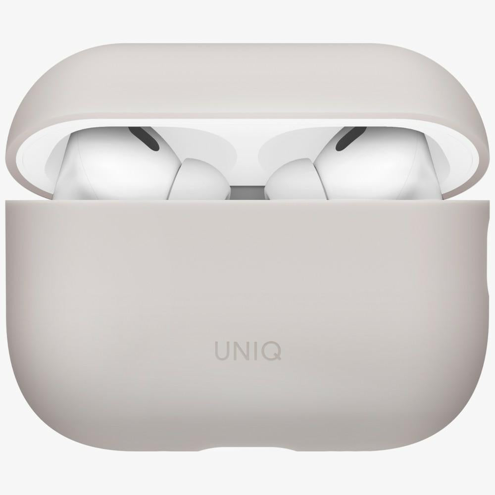 UNIQ Lino - etui silikonowe do AirPods Pro 3 beżowe