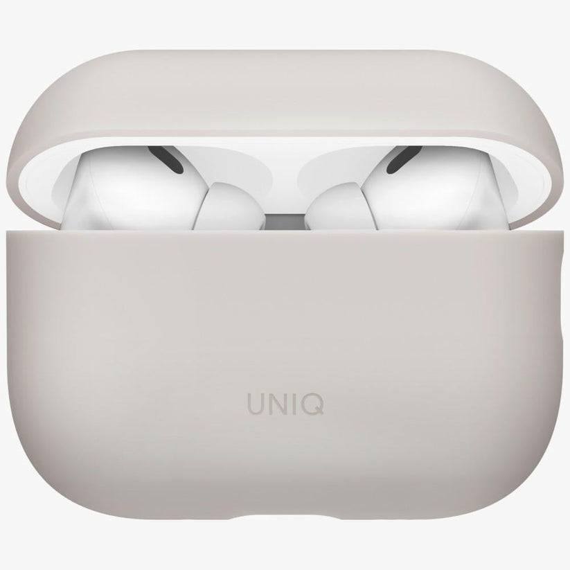 UNIQ Lino - etui silikonowe do AirPods Pro 3 beżowe