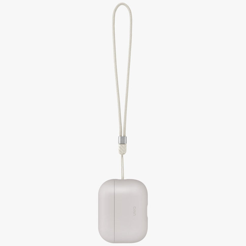 UNIQ Lino - etui silikonowe do AirPods Pro 3 beżowe
