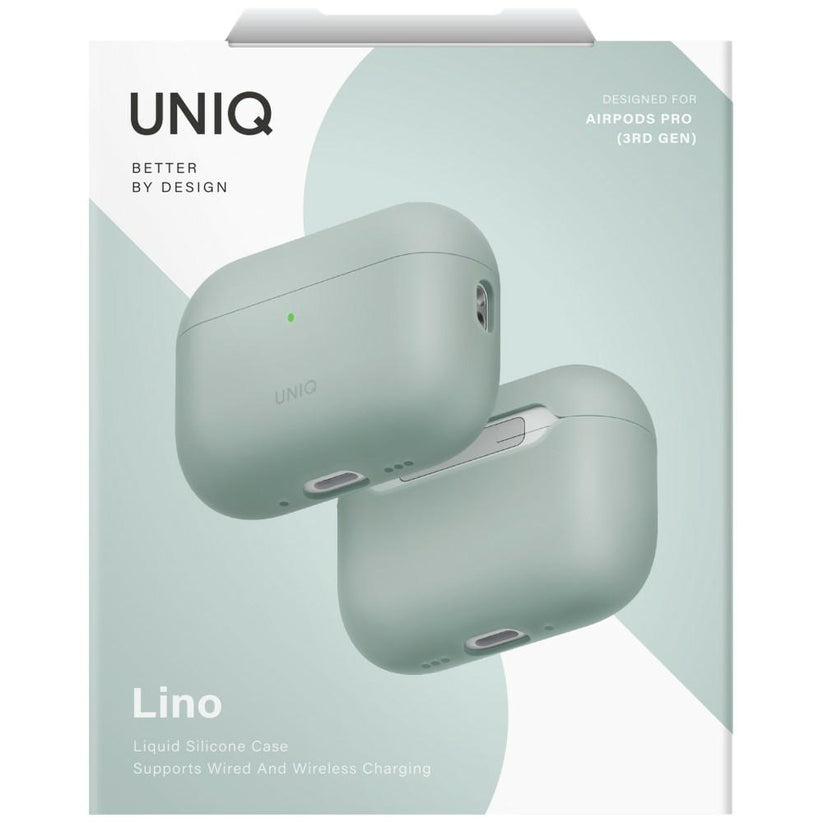 UNIQ Lino - etui silikonowe do AirPods Pro 3 zielone