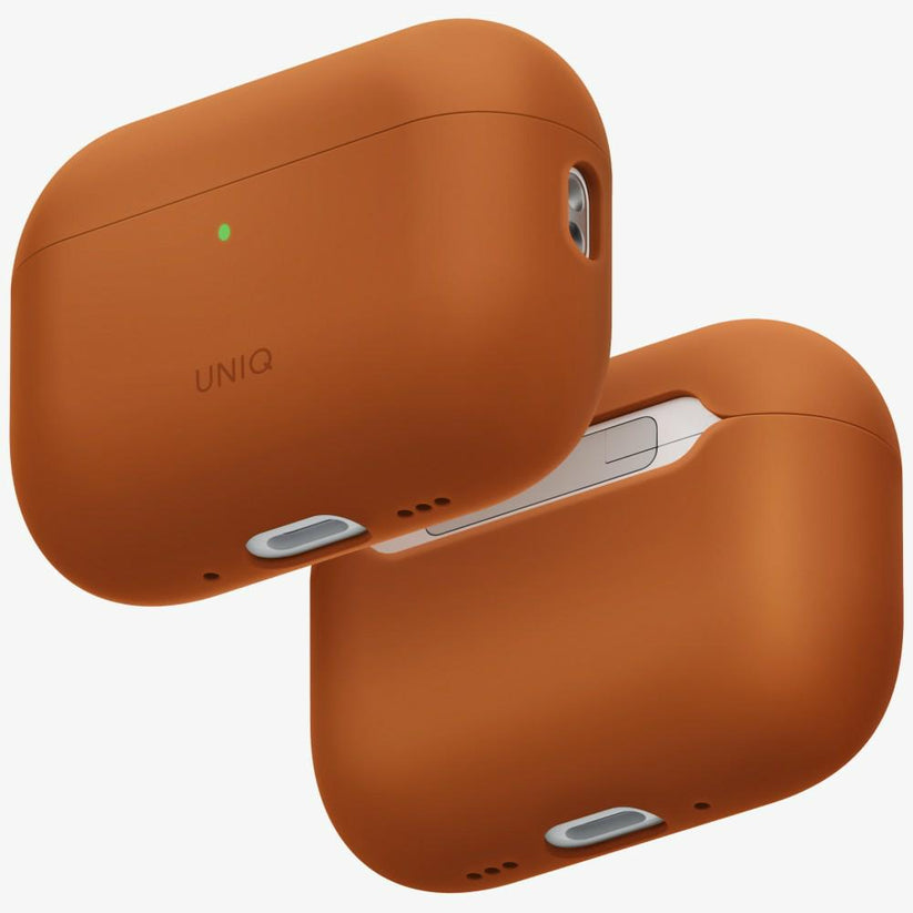 UNIQ Lino - etui silikonowe do AirPods Pro 3 pomarańczowe