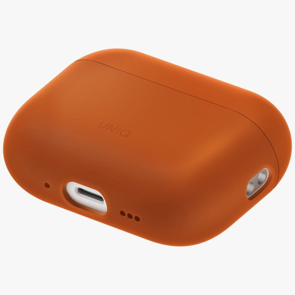 UNIQ Lino - etui silikonowe do AirPods Pro 3 pomarańczowe