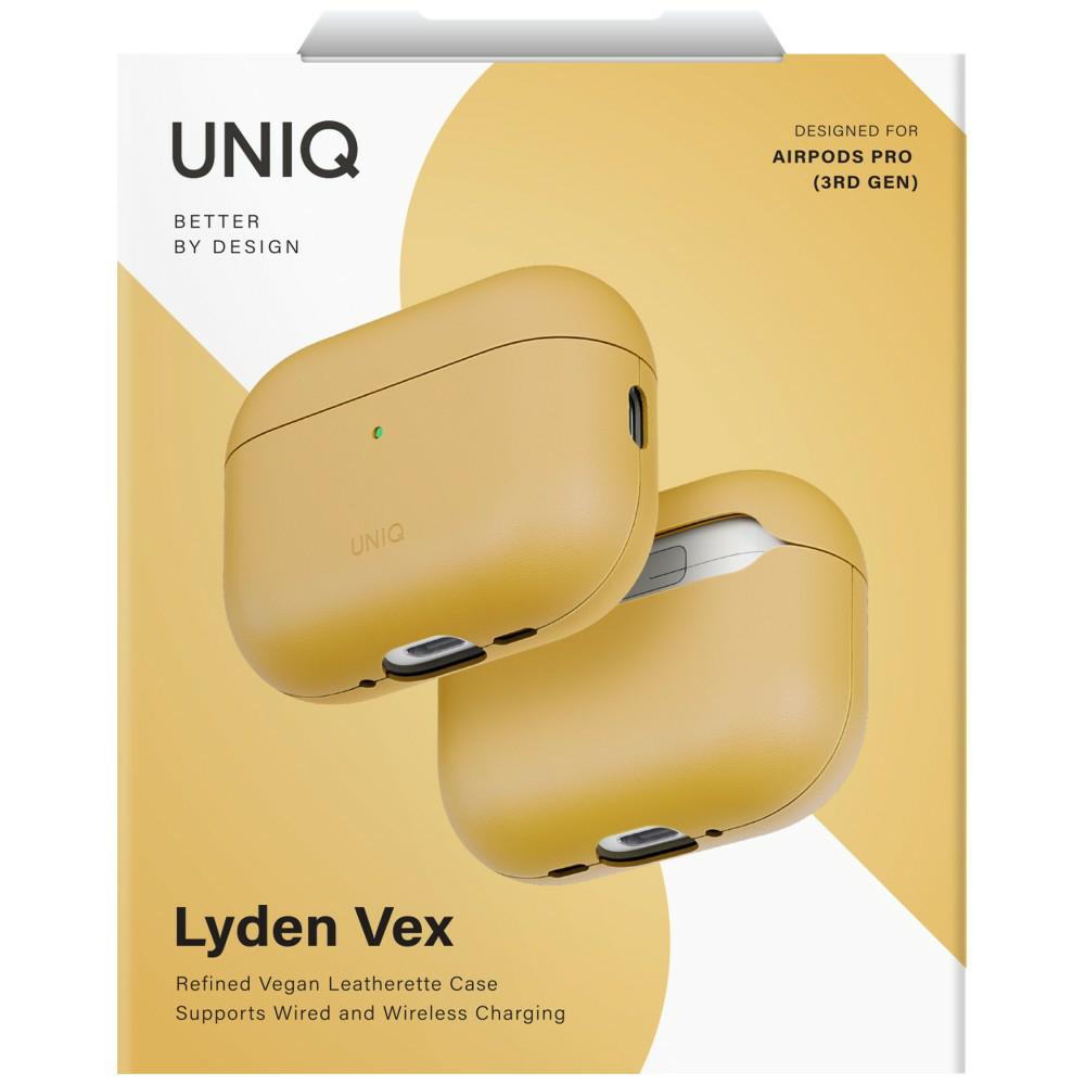 UNIQ Lyden Vex - etui z ekoskóry do AirPods Pro 3 żółte