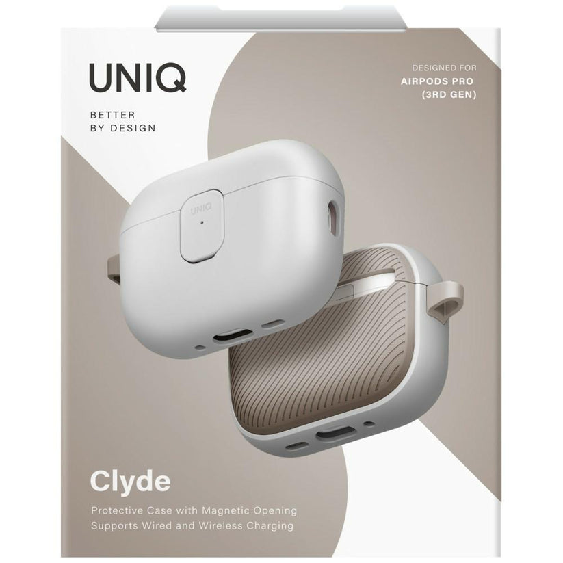 UNIQ Clyde - etui do AirPods Pro 3 szare khaki