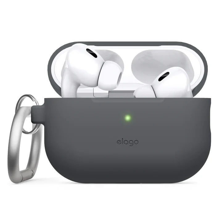 Elago AirPods Pro 2 Hang Silicone Case - etui z karabińczykiem do AirPods Pro 2 szare