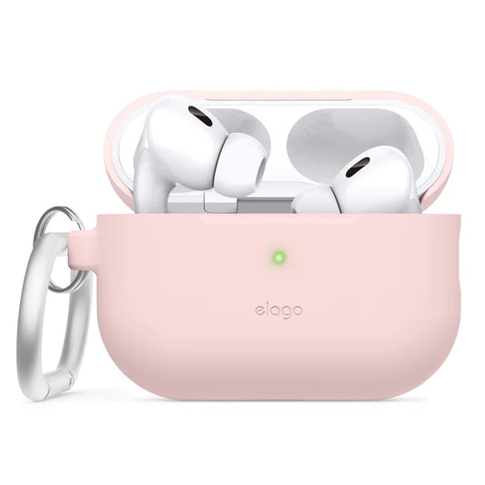 Elago AirPods Pro 2 Hang Silicone Case - etui z karabińczykiem do AirPods Pro 2 różowe