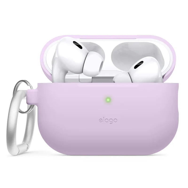 Elago AirPods Pro 2 Hang Silicone Case - etui z karabińczykiem do AirPods Pro 2 lawendowe