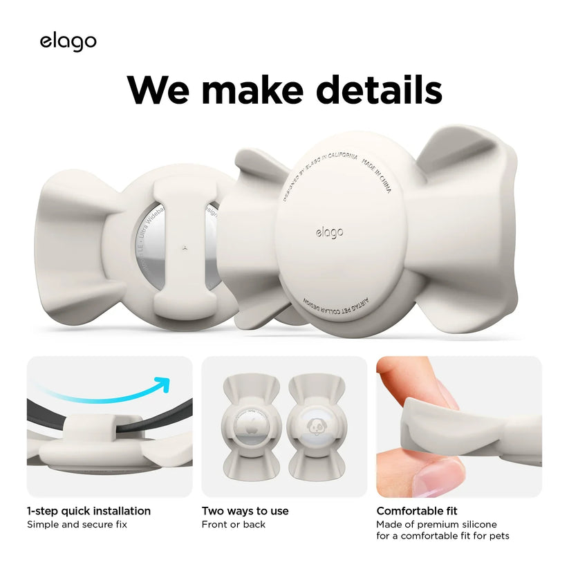 Elago Airtag Pet Collar Case - etui na obrożę miętowe