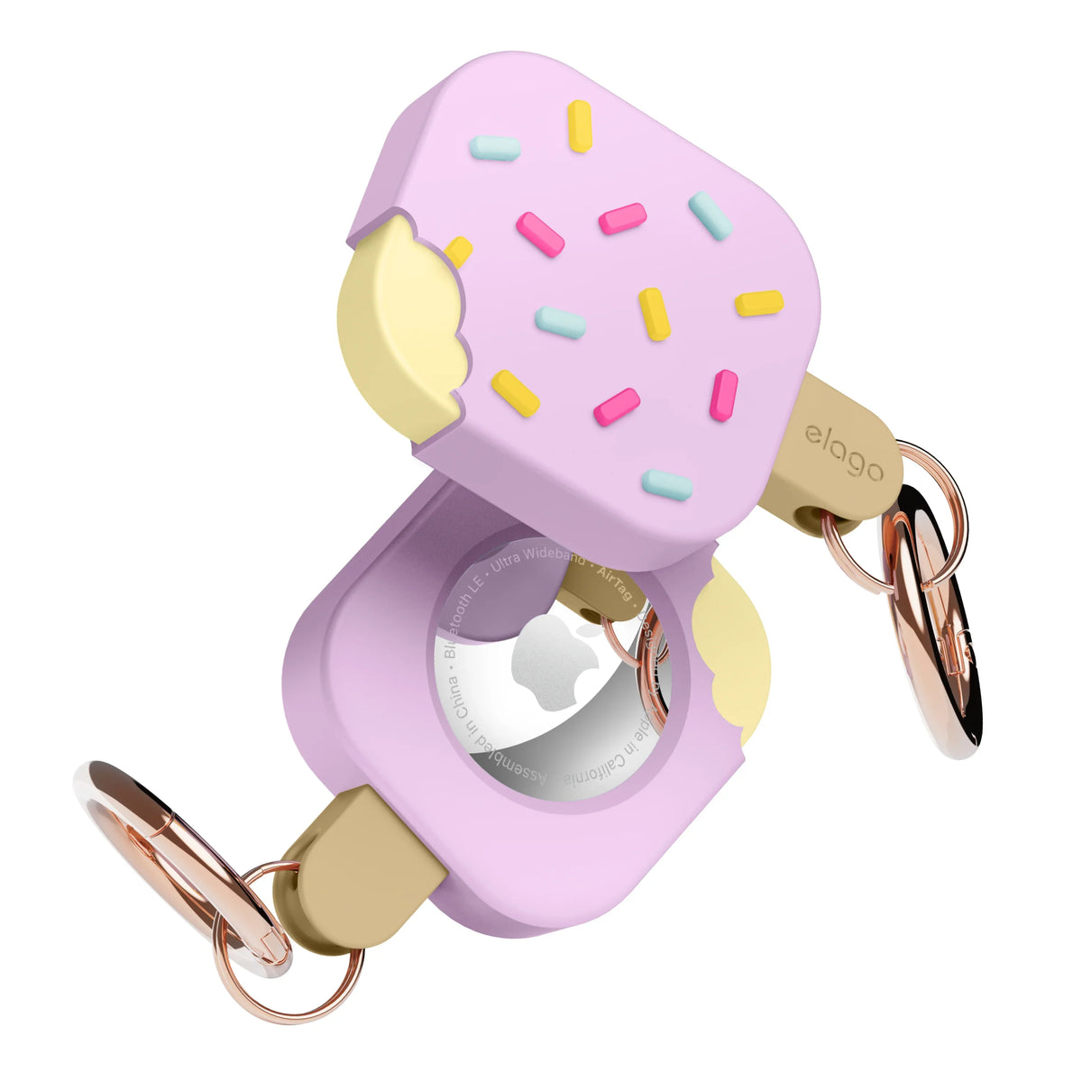 Elago AirTag Ice Cream Case - etui do AirTag lawendowe