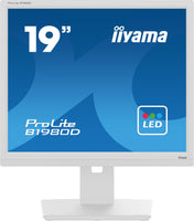 IIYAMA Monitor 19" DVI VGA PIVIOT HAS 150mm 5:4 - biały