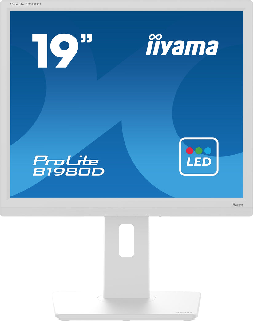 IIYAMA Monitor 19" DVI VGA PIVIOT HAS 150mm 5:4 - biały