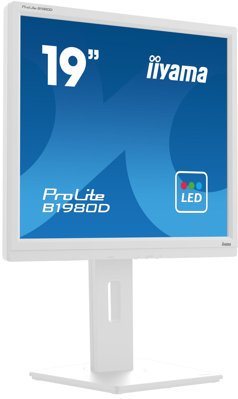 IIYAMA Monitor 19" DVI VGA PIVIOT HAS 150mm 5:4 - biały