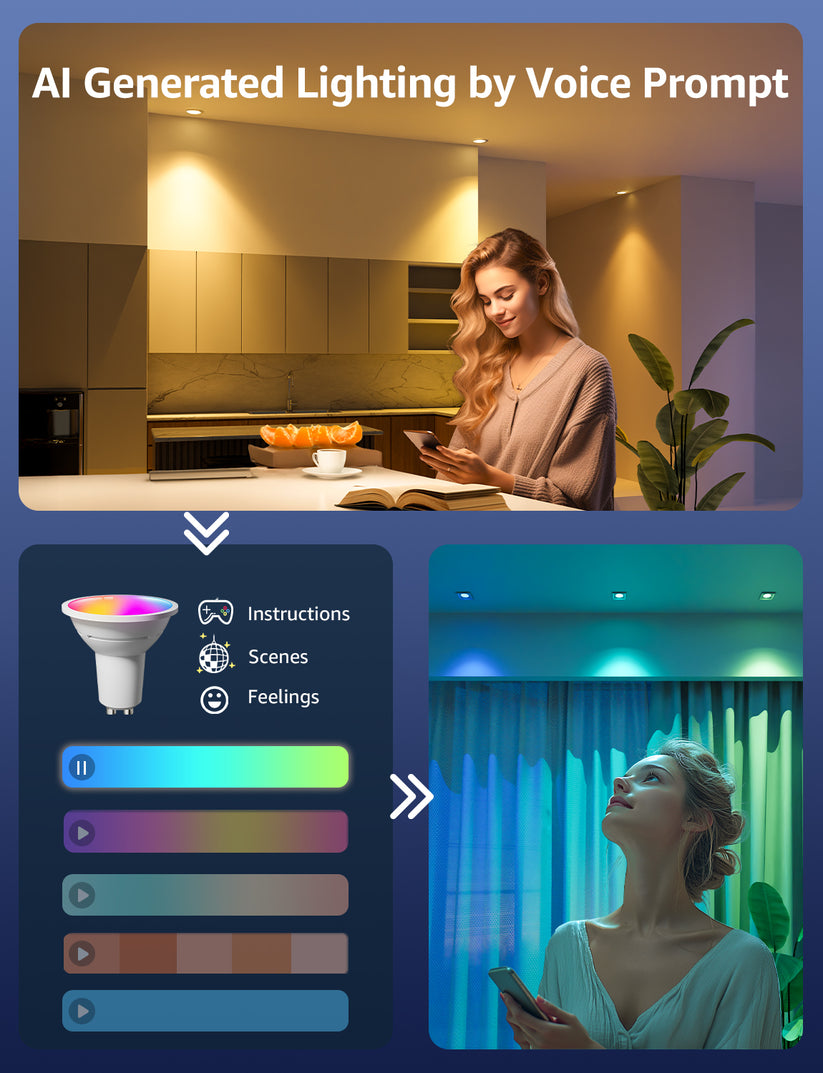 Lepro BP1 AI Smart Bulb GU10 - inteligenta żarówka GU10