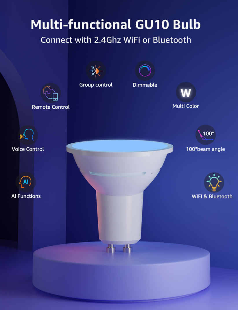 Lepro BP1 AI Smart Bulb GU10 - inteligenta żarówka GU10