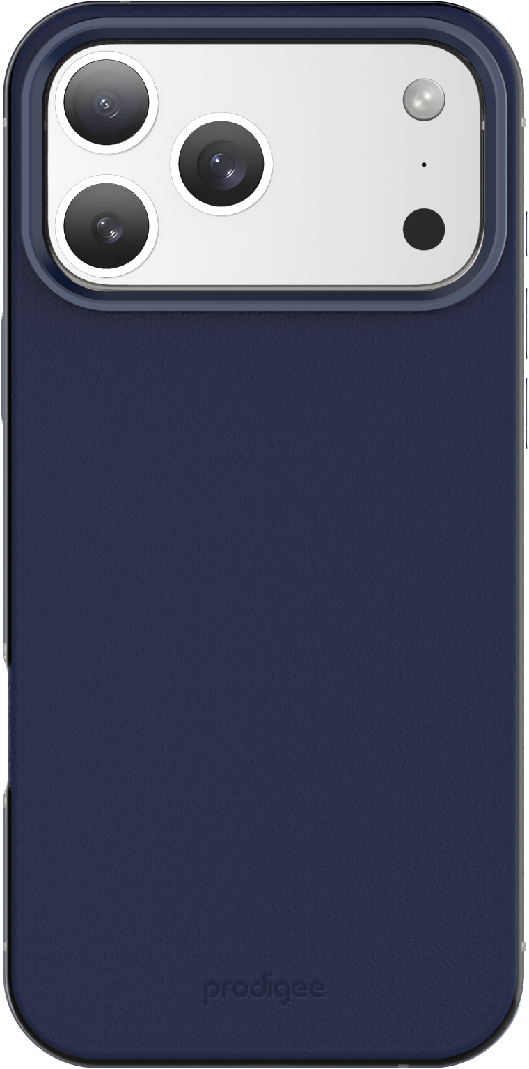 Prodigee Aluminium Edge - etui z MagSafe do iPhone 17 Pro granatowe