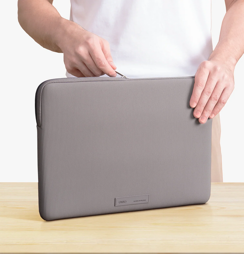 UNIQ Cyprus Ridge Edition - etui neoprenowe do MacBook Air 13" MacBook Neo 13" szare