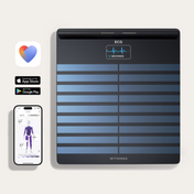 Withings Body Scan - waga z analizą składu masy ciała oraz pomiarem tętna (wyrób medyczny) czarna