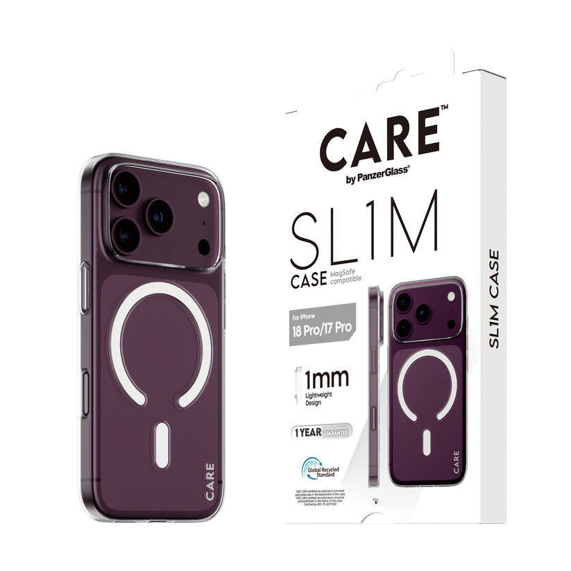 Care by PanzerGlass SL1M Case  - etui MagSafe do iPhone 18 Pro / 17 Pro przezroczyste