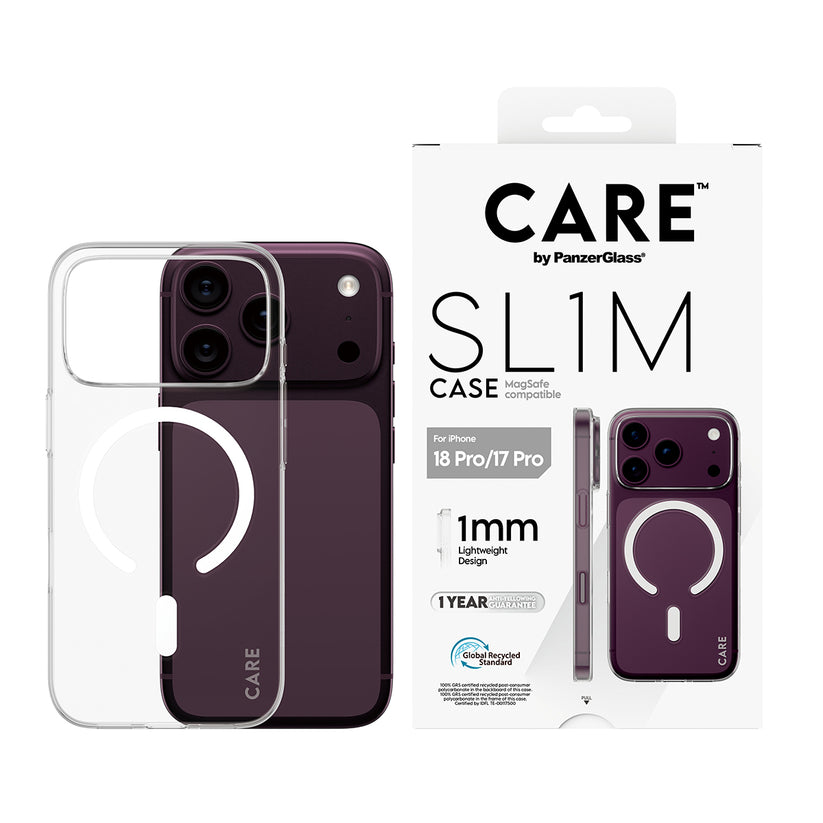 Care by PanzerGlass SL1M Case  - etui MagSafe do iPhone 18 Pro / 17 Pro przezroczyste