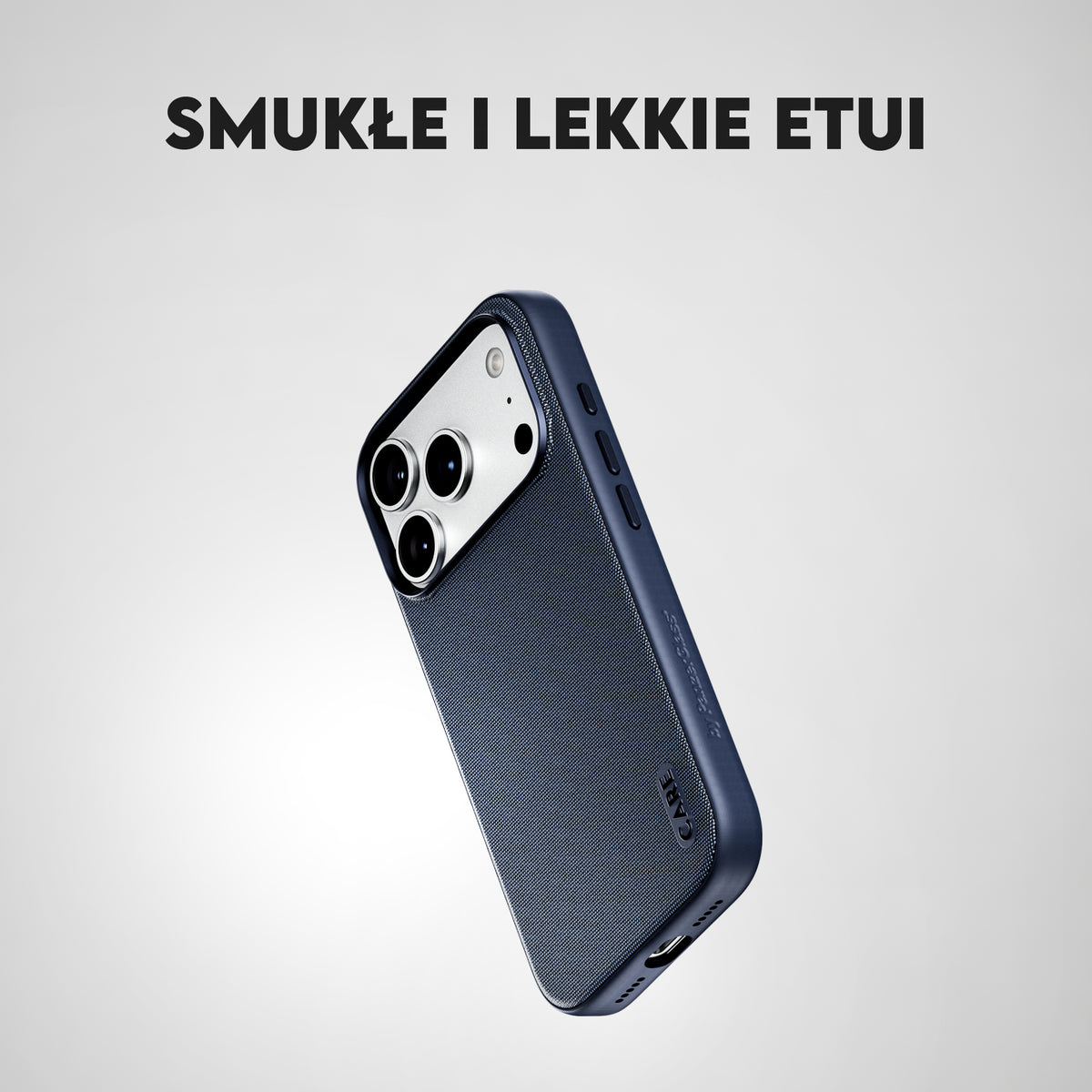 Care by PanzerGlass Fusion Fabric Case - etui Magsafe do iPhone 18 Pro Max/17 Pro Max niebieskie