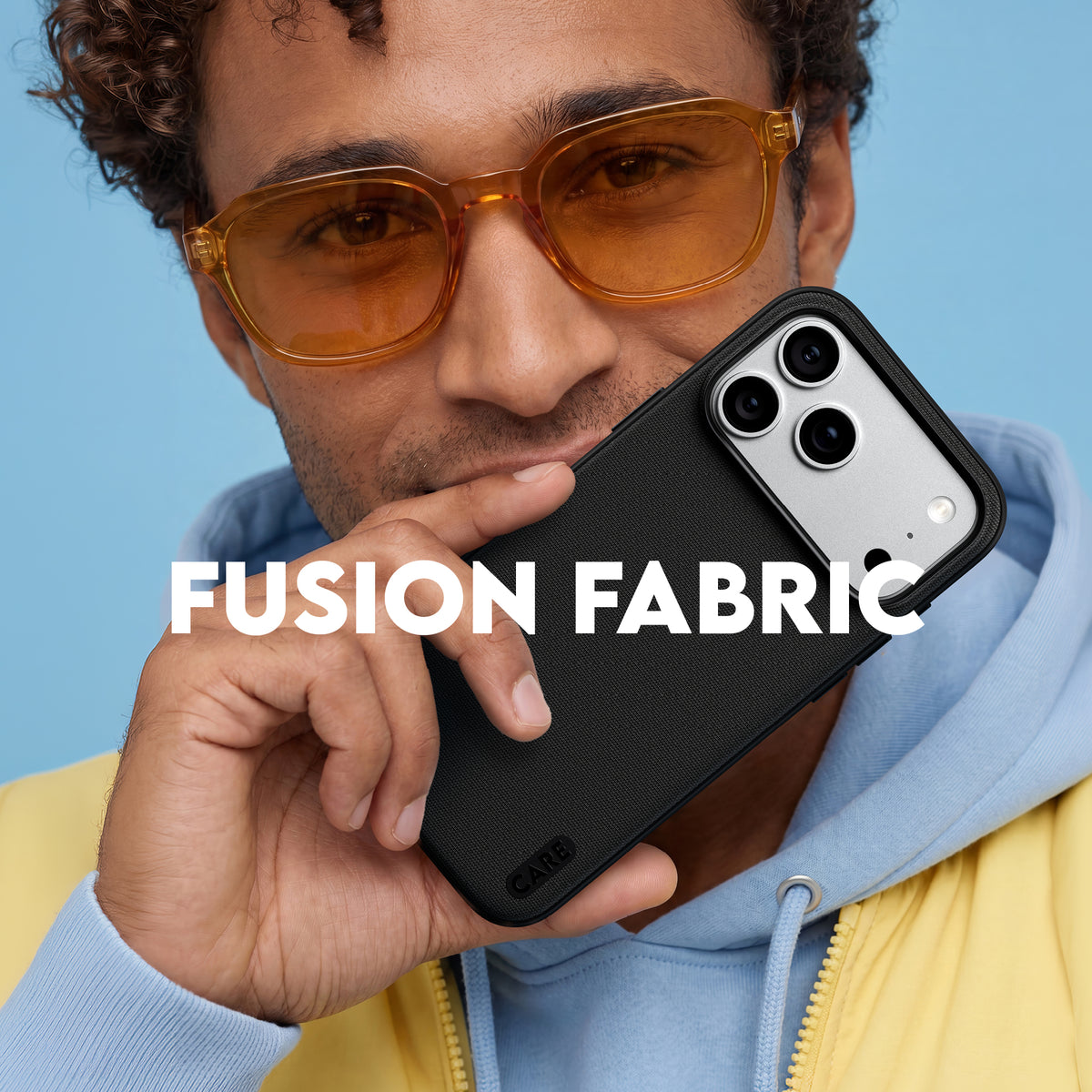 Care by PanzerGlass Fusion Fabric Case - etui Magsafe do iPhone 18 Pro/17 Pro czarne