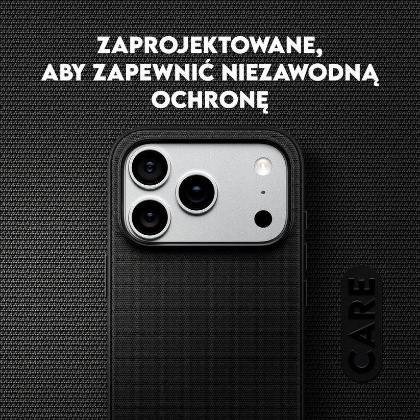 Care by PanzerGlass Fusion Fabric Case - etui Magsafe do iPhone 18 Pro/17 Pro czarne