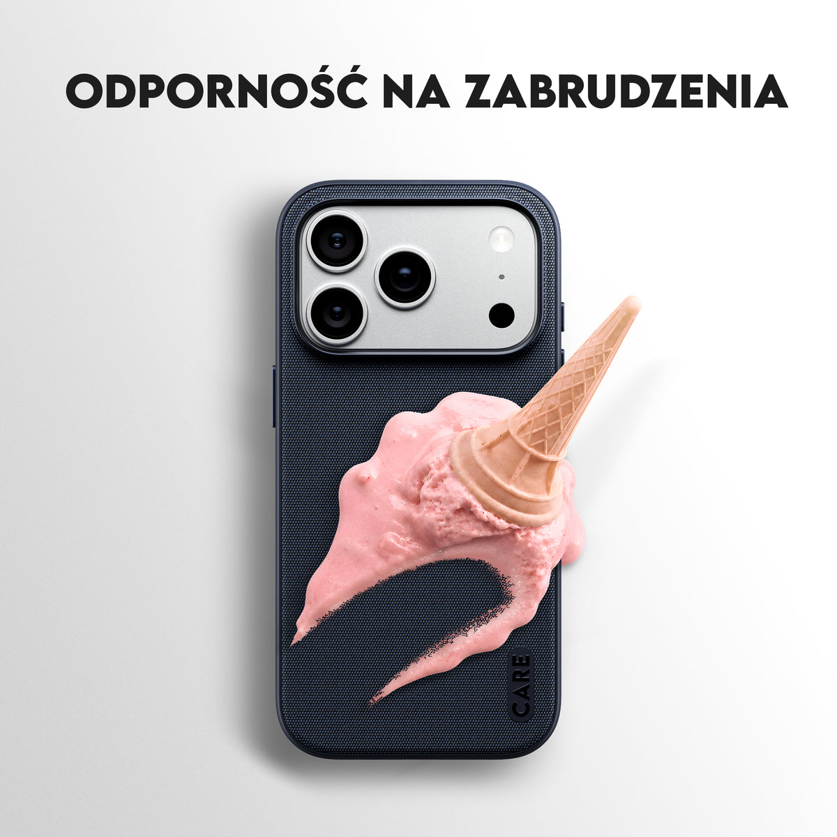Care by PanzerGlass Fusion Fabric Case - etui Magsafe do iPhone 18 Pro/17 Pro niebieskie