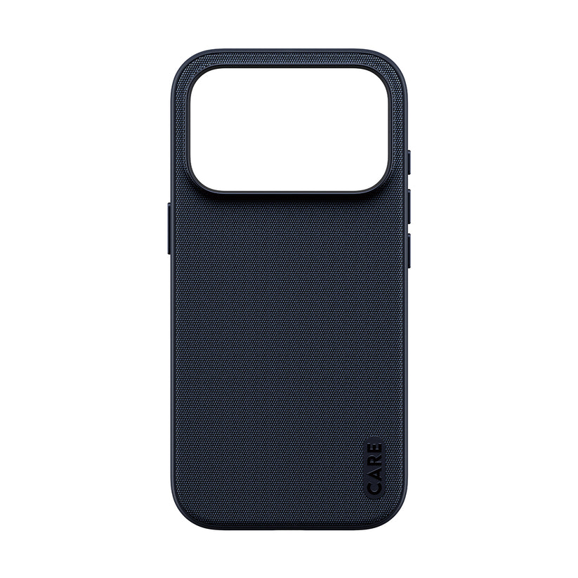 Care by PanzerGlass Fusion Fabric Case - etui Magsafe do iPhone 18 Pro/17 Pro niebieskie