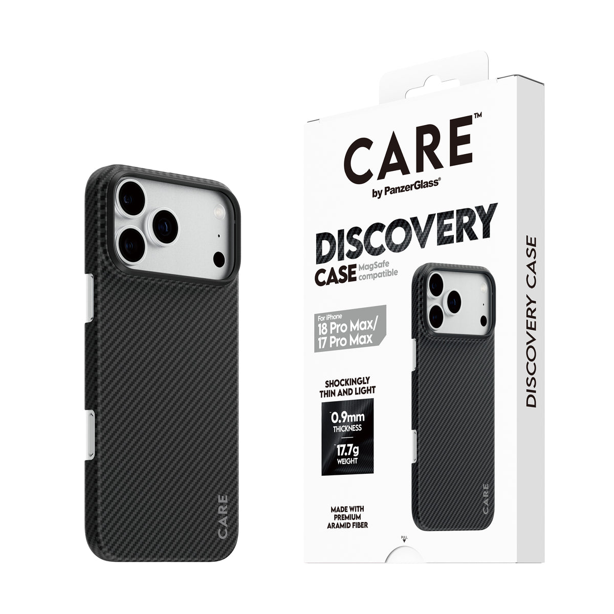Care by PanzerGlass Discovery Case - etui Magsafe do iPhone 18 Pro Max/17 Pro Max czarne