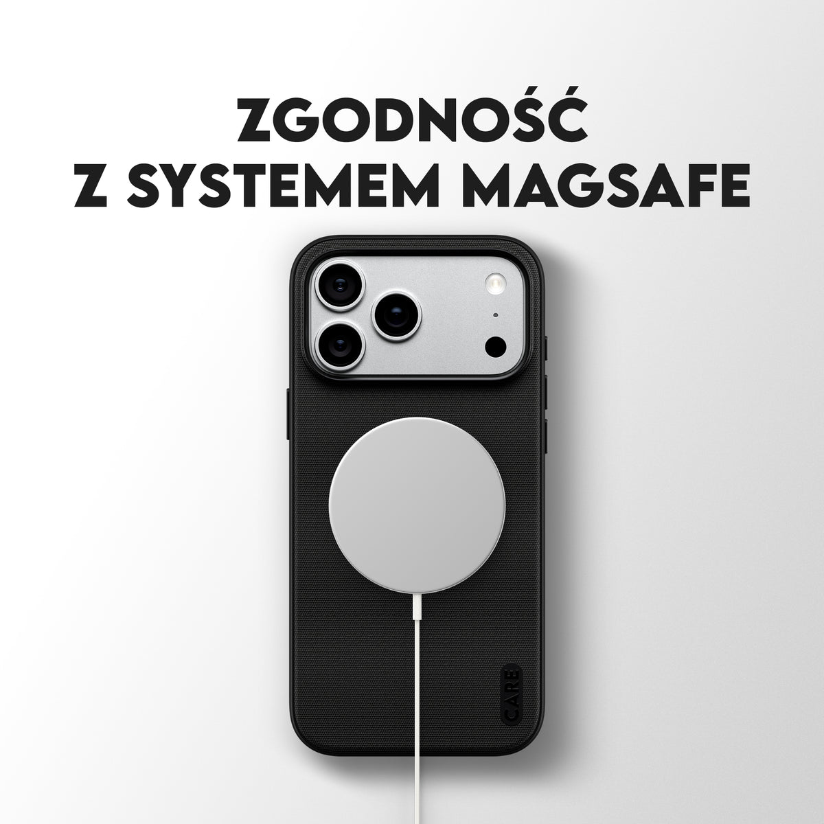 Care by PanzerGlass Fusion Fabric Case - etui Magsafe do iPhone 18 Pro Max/17 Pro Max czarne