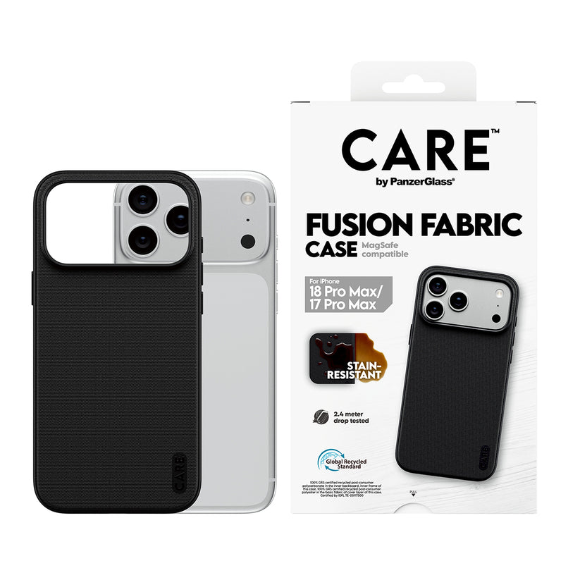Care by PanzerGlass Fusion Fabric Case - etui Magsafe do iPhone 18 Pro Max/17 Pro Max czarne