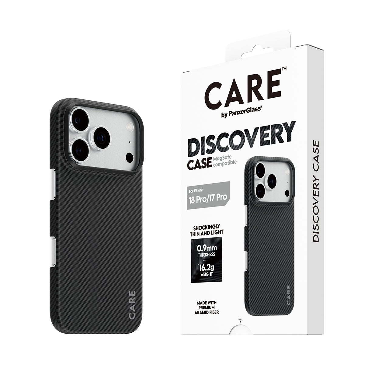 Care by PanzerGlass Discovery Case - etui Magsafe do iPhone 18 Pro / 17 Pro czarne