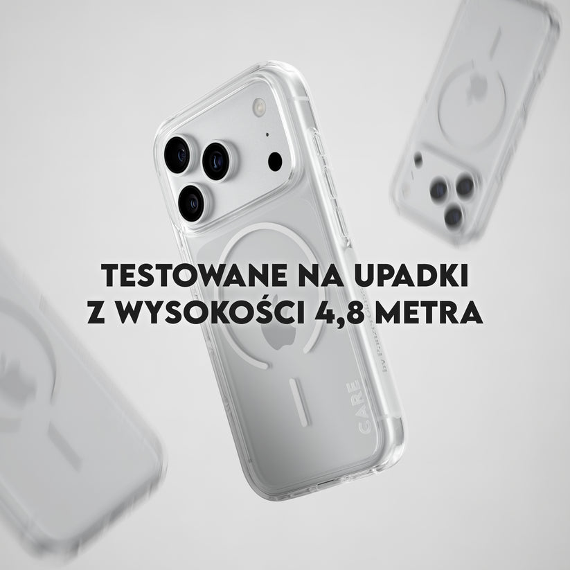 Care by PanzerGlass Urban Explorer Case - etui z MagSafe do iPhone 18 Pro Max/17 Pro Max przezroczyste/białe