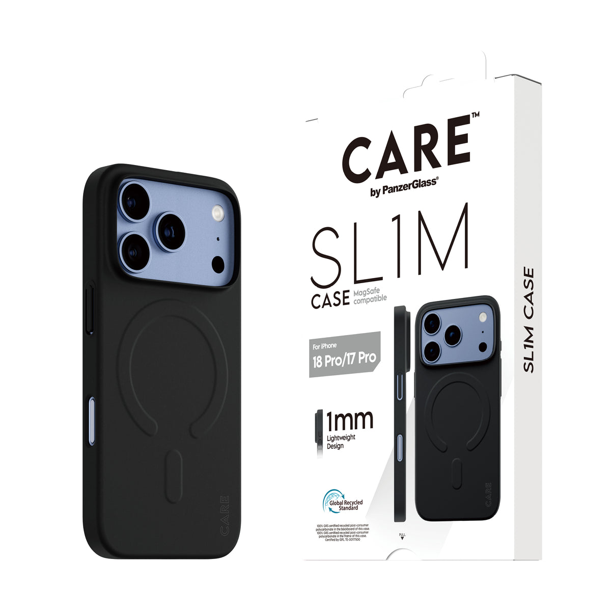 Care by PanzerGlass SL1M Case  - etui MagSafe do iPhone 18 Pro / 17 Pro czarne