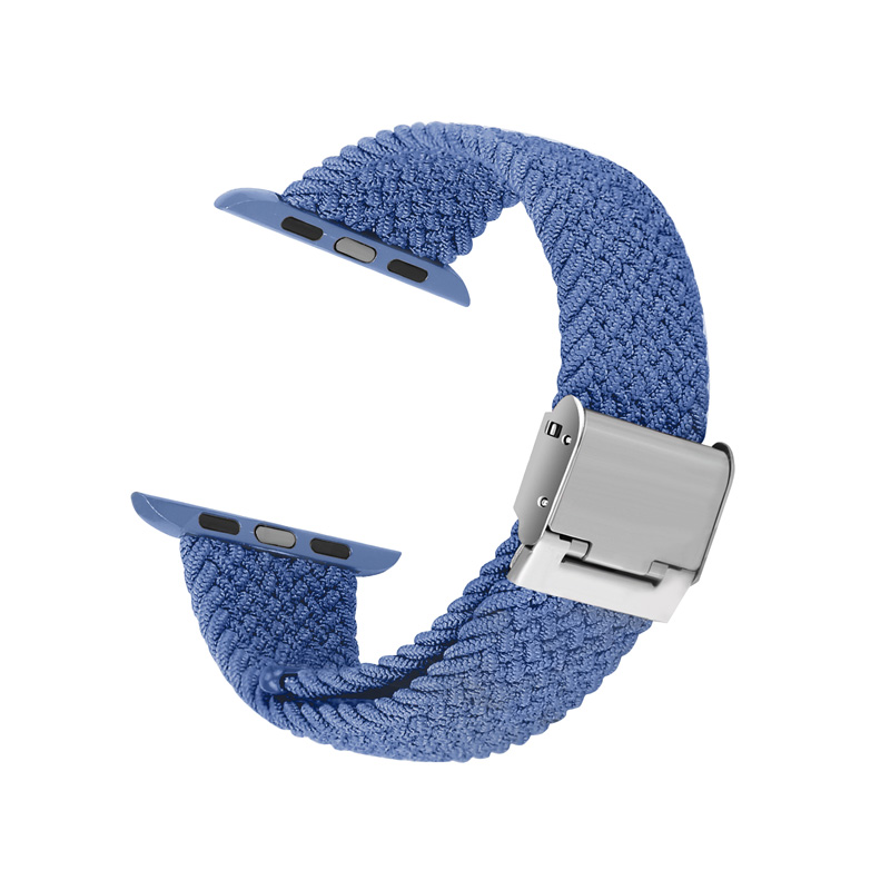 CRONG Wave Band – Pleciony pasek do Apple Watch 38 40 41 42 mm niebieski