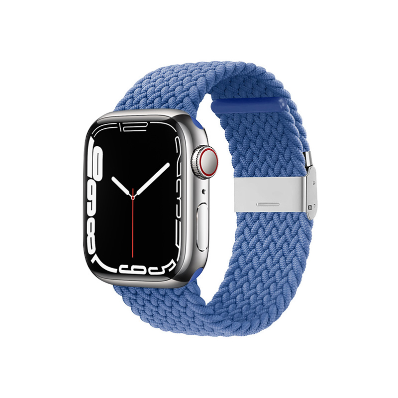 CRONG Wave Band – Pleciony pasek do Apple Watch 38 40 41 42 mm niebieski